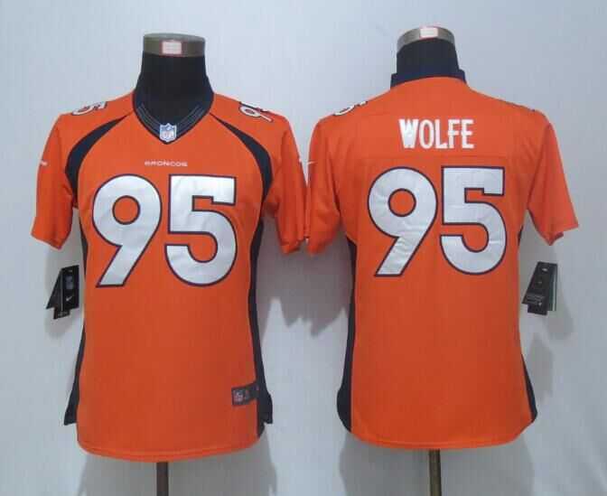 Women Limited Nike Denver Broncos #95 Derek Wolfe Orange Team Color Stitched Jersey,We sell and wholesale Women Limited Nike Denver Broncos #95 Derek Wolfe Orange Team Color Stitched Jersey on line form chian!